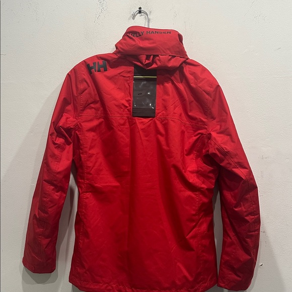 Helly Hansen Crew MidLayer hooded Jacket coat fleece lining large women’s red - Picture 8 of 14